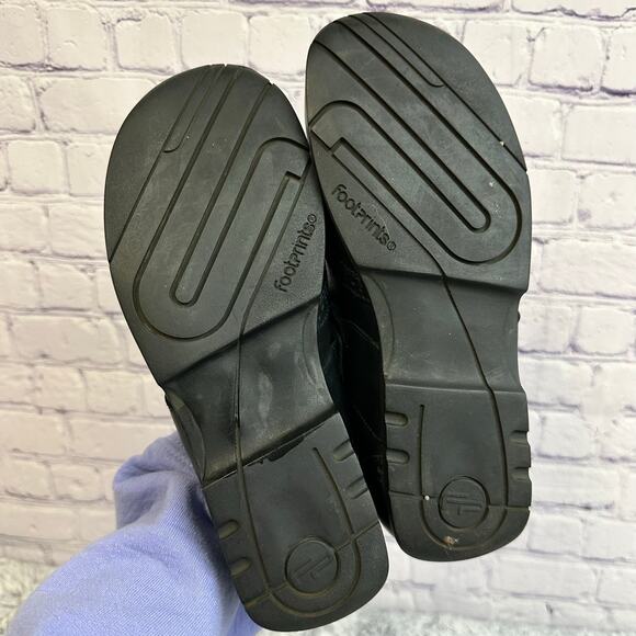 Footprints by Birkentock Pittsburgh Mary Jane Black Leather Shoes Women's 38 - Picture 7 of 7